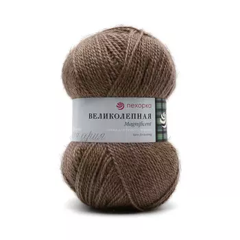 Пряжа Пехорка 'Великолепная' (30%ангора, 70%акрил) (377-Кофейный)