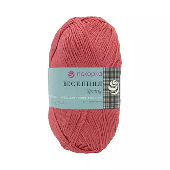 Пряжа Пехорка 'Весенняя' (100%мерсеризованный хлопок) (285-Морковь)
