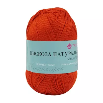 Пряжа Пехорка 'Вискоза натуральная' (100%вискоза) (06-Красный)