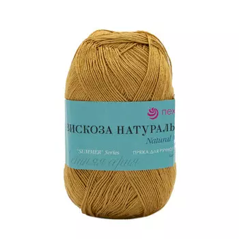 Пряжа Пехорка 'Вискоза натуральная' (100%вискоза) (596-Св.золото)
