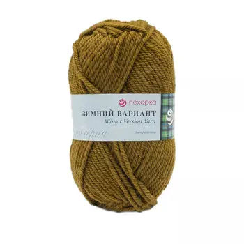 Пряжа Пехорка 'Зимний вариант' 100гр. 100м (95% шерсть, 5% акрил объемный) (32-Табак)
