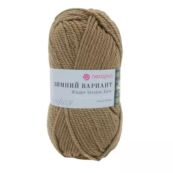 Пряжа Пехорка 'Зимний вариант' 100гр. 100м (95% шерсть, 5% акрил объемный) (412-Верблюжий)
