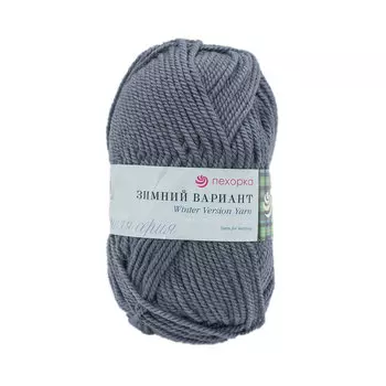 Пряжа Пехорка 'Зимний вариант' 100гр. 100м (95% шерсть, 5% акрил объемный) (393 св.маренго)
