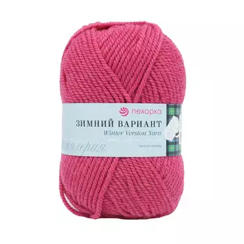 Пряжа Пехорка 'Зимний вариант' 100гр. 100м (95% шерсть, 5% акрил объемный) (584-Св.амарант)