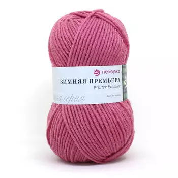 Пряжа Пехорка 'Зимняя Премьера' 100гр.150м. (50% мериносовая шерсть, 50% акрил высокообъёмный) (24-Орхидея)