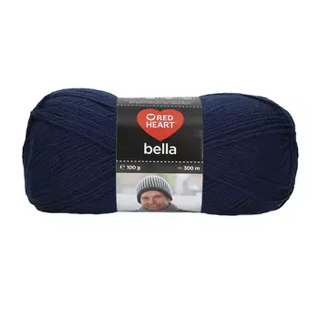 Пряжа Red Heart 'Bella' 100гр 300м (100% акрил) (00153 т.-синий)