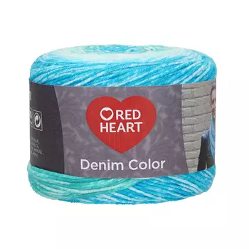 Пряжа Red Heart 'Denim color' 150гр 340м (100% акрил) (00008 вода)