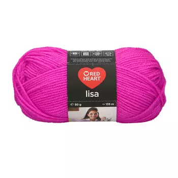 Пряжа Red Heart 'Lisa' 50гр 133м (100% акрил) (08367 розовый марципан)