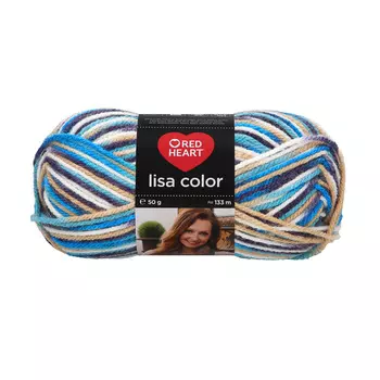 Пряжа Red Heart 'Lisa Color' 50гр 133м (100% акрил) (02128 Панама)