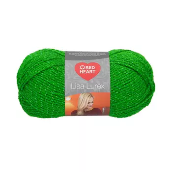 Пряжа Red Heart 'Lisa Lurex' 50гр 133м (97% акрил, 3% полиэстер) (00004 зеленый)