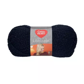 Пряжа Red Heart 'Lisa Lurex' 50гр 133м (97% акрил, 3% полиэстер) (00010 черный)