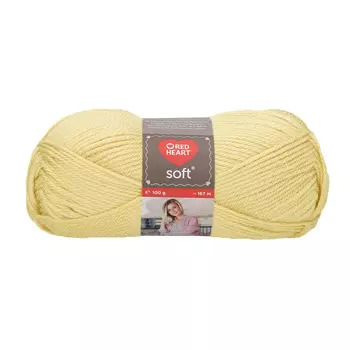 Пряжа Red Heart 'Soft' 100гр 167м (100% акрил) (09388 пшеничный)
