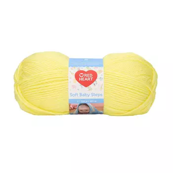 Пряжа Red Heart 'Soft Baby Steps' 100гр 164м (100% акрил) (00002 св.-желтый)
