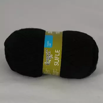Пряжа Семёновская Sufle (Суфле) 100гр., 292м. (100% акрил) (1 черный)