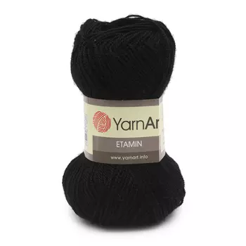Пряжа YarnАrt 'Etamin' 30гр 180м (100% акрил) (422 черный)