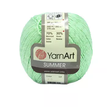 Пряжа YarnАrt 'Summer' 100гр 350м (70% хлопок, 30% вискоза) (20 салат)