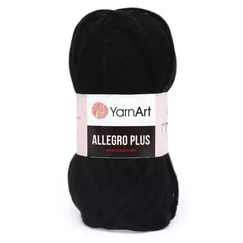 Пряжа YarnArt 'Allegro Plus' 100гр 110м (16% шерстъ, 28% полиамид, 56% акрил) (713 черный меланж)