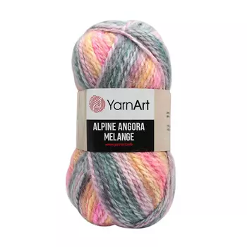 Пряжа YarnArt 'Alpine Angora Melange' 150г 150м (20% шерсть, 80% акрил) (431 меланж)