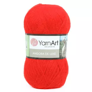 Пряжа YarnArt 'Angora de Lux' 100гр 520м (70% мохер, 30% акрил) (156 алый)