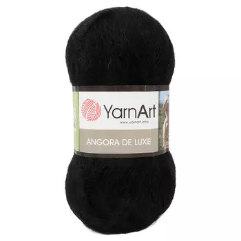 Пряжа YarnArt 'Angora de Lux' 100гр. 520м (70%мохер, 30%акрил) (585 черный)