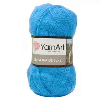 Пряжа YarnArt 'Angora de Lux' 100гр. 520м (70%мохер, 30%акрил) (600 ярко-голубой)