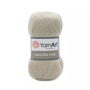 Пряжа YarnArt 'Angora Star' 100гр 500м (20% тонкая шерсть, 80% акрил) (033 розовый беж)