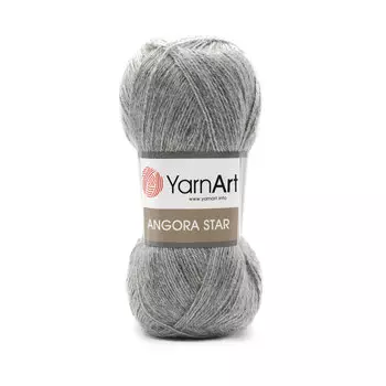 Пряжа YarnArt 'Angora Star' 100гр 500м (20% тонкая шерсть, 80% акрил) (3071 серый)