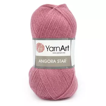 Пряжа YarnArt 'Angora Star' 100гр 500м (20% тонкая шерсть, 80% акрил) (3017 старая роза)