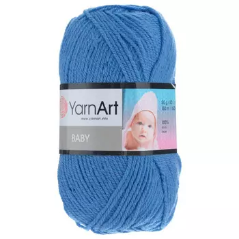 Пряжа YarnArt 'Baby' 50гр. 150м (100%акрил) (600 ярко-голубой)