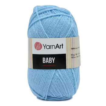 Пряжа YarnArt 'Baby' 50гр 150м (100% акрил) (215 св.голубой)