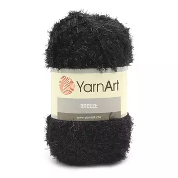 Пряжа YarnArt 'Breeze' 100гр 200м (100% полиэстер) (02 черный)