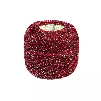 Пряжа YarnArt 'Camelia' 20гр 190м (70% полиэстер, 30% металлик) (426 бордо/серебро)