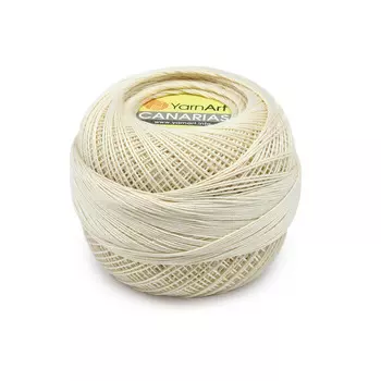 Пряжа YarnArt 'Canarias' 20гр 203м (100% мерсеризированный хлопок) (6194 молочный)