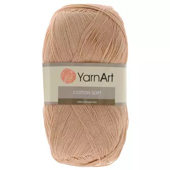 Пряжа YarnArt 'Cotton soft' 100гр 600м (55% хлопок, 45% акрил) (07 бежевый)
