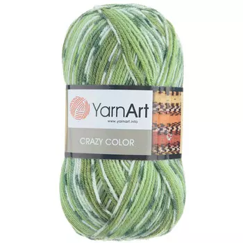 Пряжа YarnArt 'Crazy color' 100гр 260м (25% шерсть,75% акрил) (115 секционный)