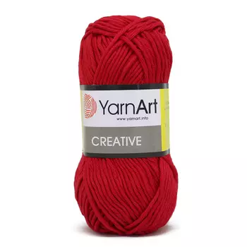 Пряжа YarnArt 'Creative' 50гр 85м (100% хлопок) (237 красный)