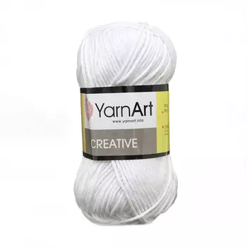 Пряжа YarnArt 'Creative' 50гр 85м (100% хлопок) (220 белый)