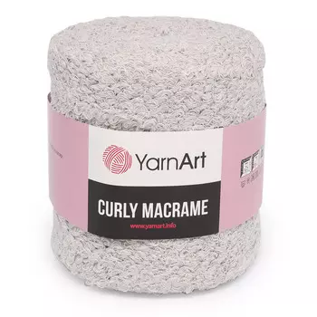Пряжа YarnArt 'Curly Macrame' 500гр 195м (60% хлопок, 40% вискоза и полиэстер) (756 св. серый)