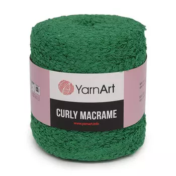 Пряжа YarnArt 'Curly Macrame' 500гр 195м (60% хлопок, 40% вискоза и полиэстер) (759 изумрудный)