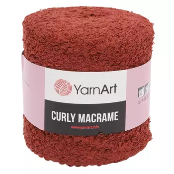 Пряжа YarnArt 'Curly Macrame' 500гр 195м (60% хлопок, 40% вискоза и полиэстер) (785 терракотовый)