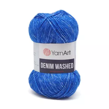 Пряжа YarnArt 'Denim Washed' 50гр 130м (70% хлопок, 30% акрил) (910 синий)