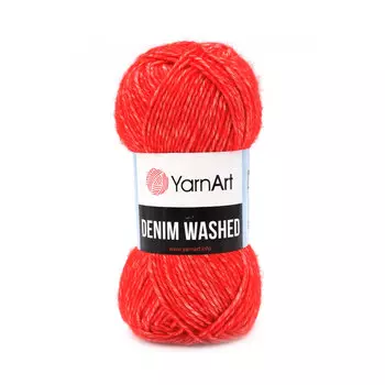 Пряжа YarnArt 'Denim Washed' 50гр 130м (70% хлопок, 30% акрил) (919 красный)