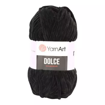 Пряжа YarnArt 'Dolce' 100гр 120м (100% микрополиэстер) (742 черный)