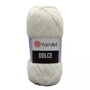 Пряжа YarnArt 'Dolce' 100гр 120м (100% микрополиэстер) (745 белый)