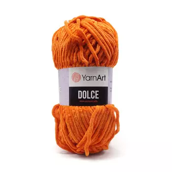 Пряжа YarnArt 'Dolce' 100гр 120м (100% микрополиэстер) (778 оранжевый)