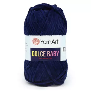 Пряжа YarnArt 'Dolce Baby' 50г, 85м (100% микрополиэстер) (756 темно-синий)