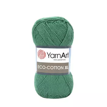 Пряжа YarnArt 'Eco Сotton XL' 200гр 220м (85% хлопок, 15% полиэстер) (767 зеленый)