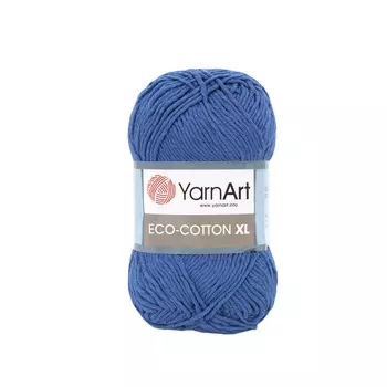 Пряжа YarnArt 'Eco Сotton XL' 200гр 220м (85% хлопок, 15% полиэстер) (774 синий)