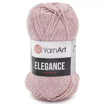 Пряжа YarnArt 'Elegance' 50гр 130м (88% хлопок, 12% металлик) (108 пудровый)