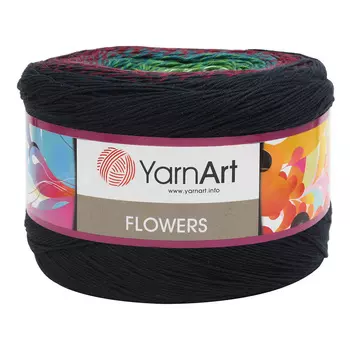 Пряжа YarnArt 'Flowers' 250гр 1000м (55% хлопок, 45% полиакрил) (266 секционный)